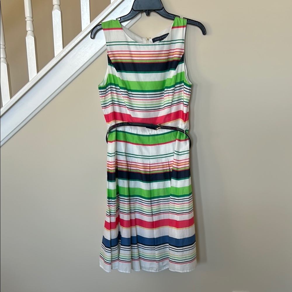 Colorful Striped Sleeveless Dress